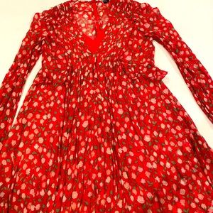 The Kooples red cocktail mini dress